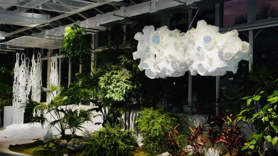 上海中山公園打造唯美“冰雪世界”,雪花藝術裝置點綴冬日浪漫